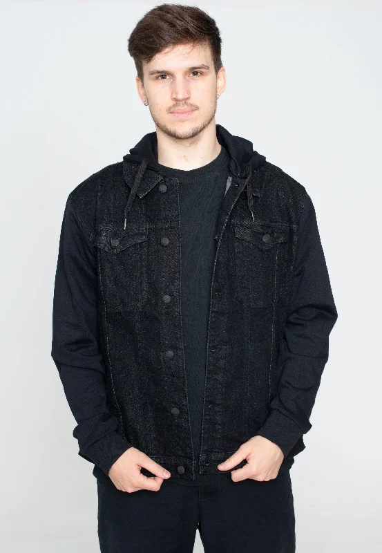 Brandit - Cradock Denim Sweat Black - Jeans Jacket